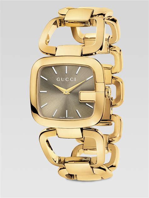 gucci gold.watch|gucci gold bracelet watch women's.